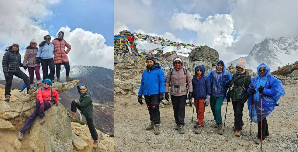 ಎವರೆಸ್ಟ್ ಬೇಸ್ ಕ್ಯಾಂಪ್ ಆರೋಹಣ ಮಾಡಿದ ಅಮೇರಿಕದಲ್ಲಿರುವ ಭಾರತೀಯ ಮೂಲದ ವೀರ ಮಹಿಳೆಯರು!